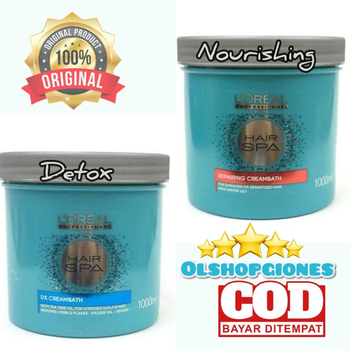 Terlaris Hair Spa Loreal 1Kg /Masker Rambut / Creambath Spa