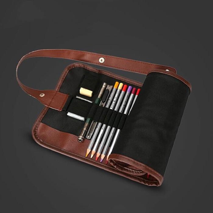 

SKETCH DRAWING ROLL PENCIL BAG CASE TEMPAT DOMPET PENSIL LUKIS GULUNG
