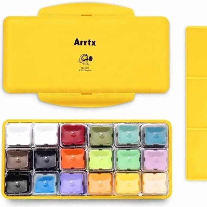 

arrtx gouache 18clr x 30ml (free mixing palette) special color set
