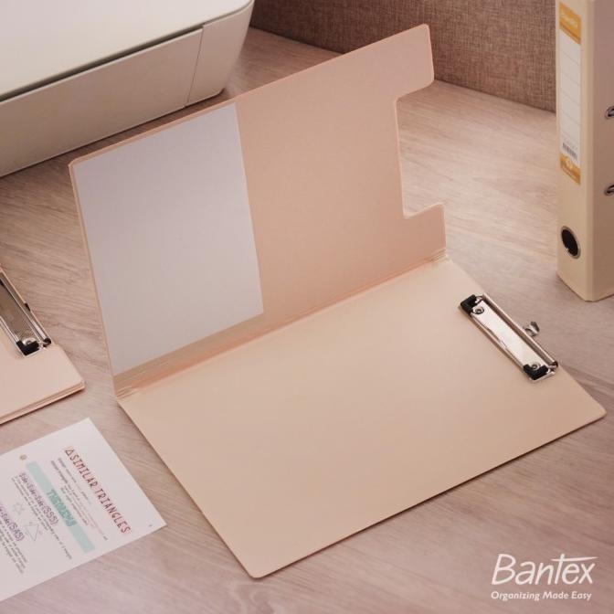 

Bantex Clipboard with Cover Clipfolder A4 F4 Folio Peach