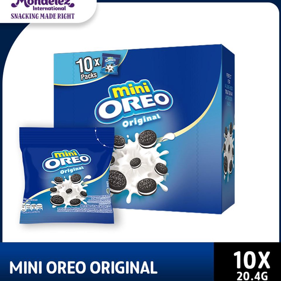 

➢Ready✼☍ DGTOL Mini Oreo Biskuit Original 10x20gr V42 ✸Terupdate