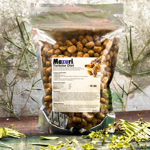 Limited Mazuri Tortoise Diet 500Gr / Pelet Pakan Makanan Tortoise Kura Kura Darat