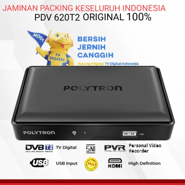 Terlaris Stb T2 Polytron Set Top Box Dvb T2 Receiver Tv Digital Pdv 600T2