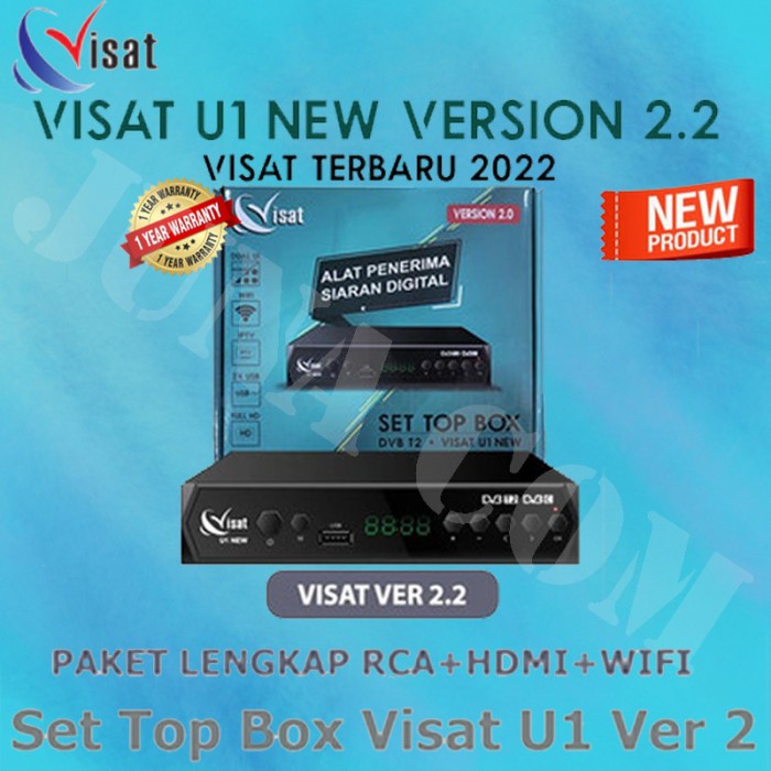 Terlaris Set Top Box Visat Dvb-T2 U1 New - Original