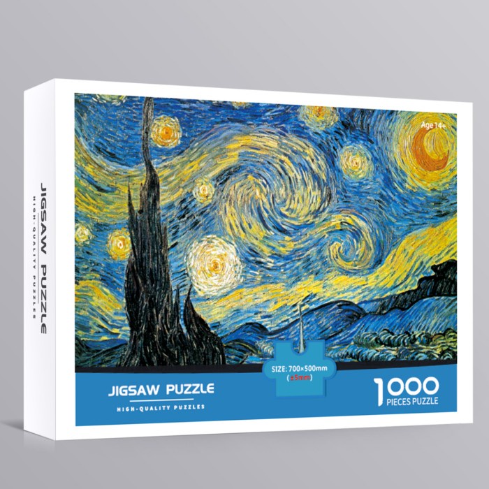 1000 Pcs Hd Jigsaw Puzzle - Starry Night By Van Gogh