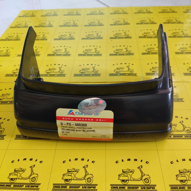 Buntut Bemper Belakang Vespa / Buntut Spakbor Vespa / Bemper Pelindung Body Belakang Vespa Danmotor