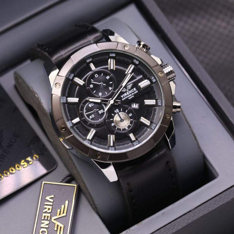 Jam Tangan Pria Virence Original Kaca Saphire Garansi 1 Tahun