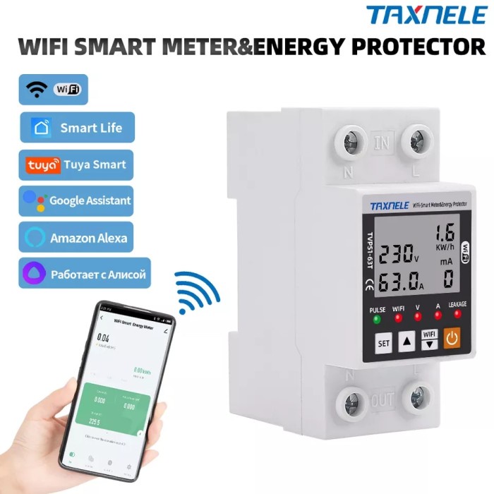 Terlaris Smart Power/Kwh Meter Digital Wifi