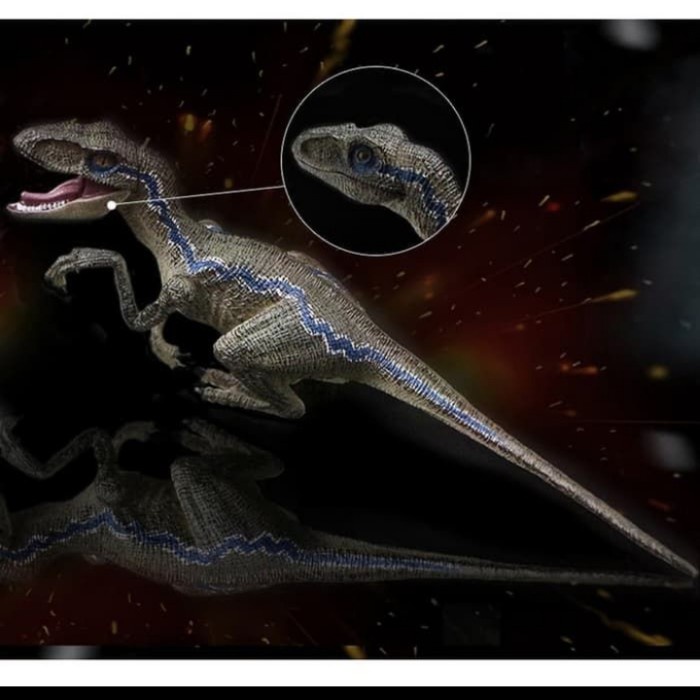 Velociraptor Figure Dinosaurus Jurassic Raptor Blue World