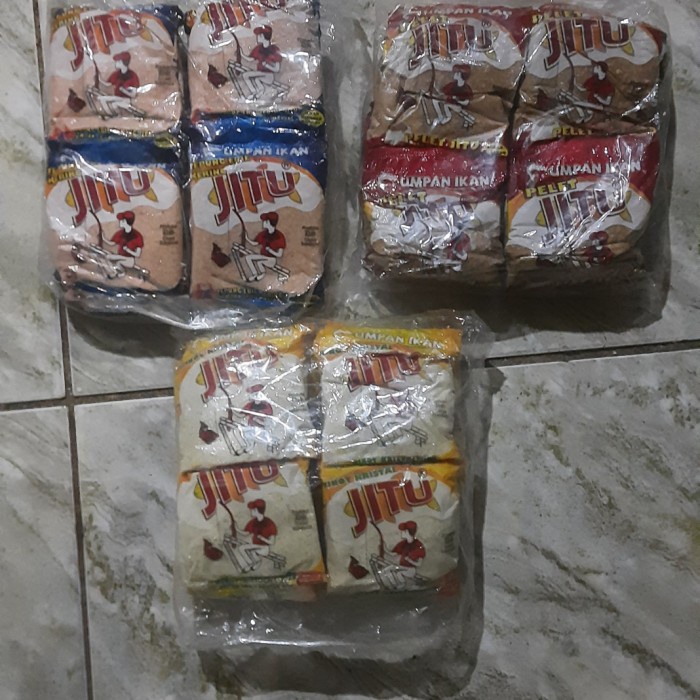 grosir pelet, tepung ebi dan kinoy kristal jitu