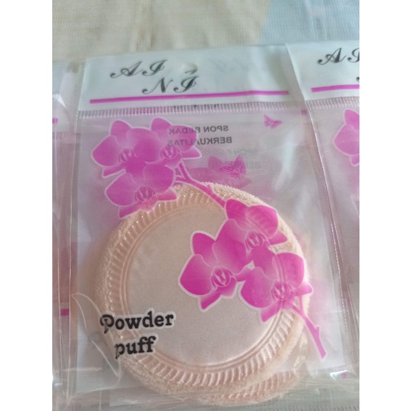 (12pcs)Powder Puff Sponge Bedak Tabur Padat Make Up Murah Grosir/ Spon Alat Make Up Bedak