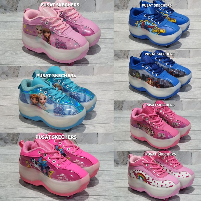 SEPATU RODA ANAK / SEPATU PRINCESA/SEPATU LITTLE PONY/SEPATU FROZEN