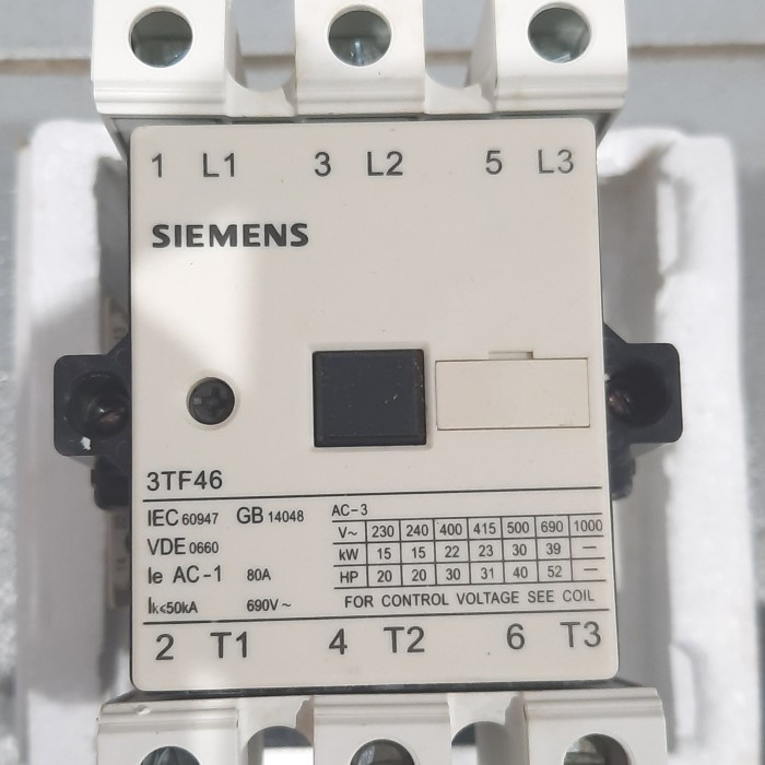 Terlaris Contactor 3Tf46 22-0Xm0 Siemens
