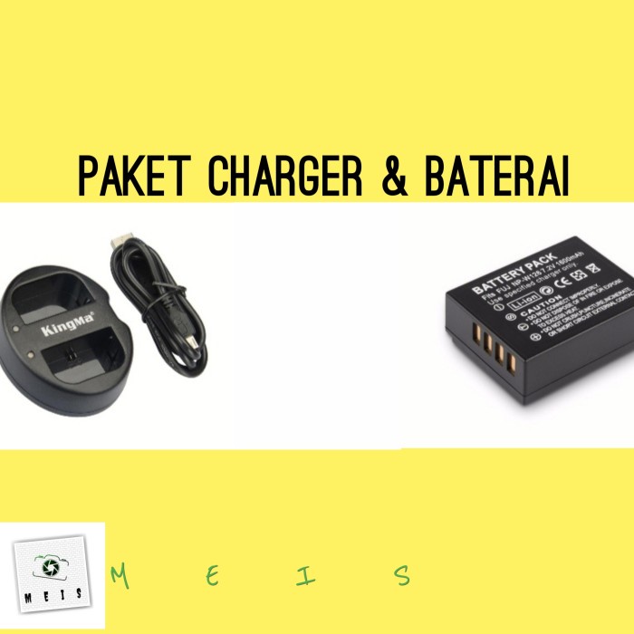 DISKON SPESIAL PAKET KINGMA BATERAI & CHARGER FUJIFILM XS10 CASAN BATRE BATTERY TERBARU