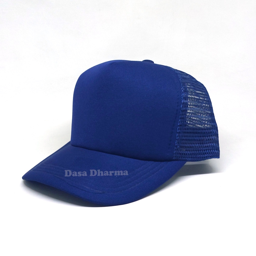 Topi Jaring Polos Biru Navy