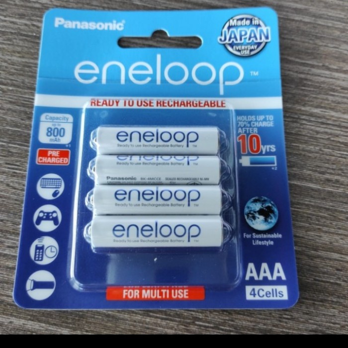 MUST HAVE BATERAI CAS AAA ENELOOP PANASONIC 800 MAH ORIGINAL TERMURAH