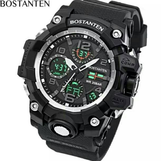 7.7 Sale Bostanten Jam Tangan Pria Waterproof Terbaru 2052K/Jam Tangan Sport Original