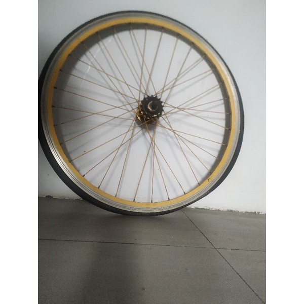 wheelset velg +hub 700c belakang copotan fixie united soloist 1