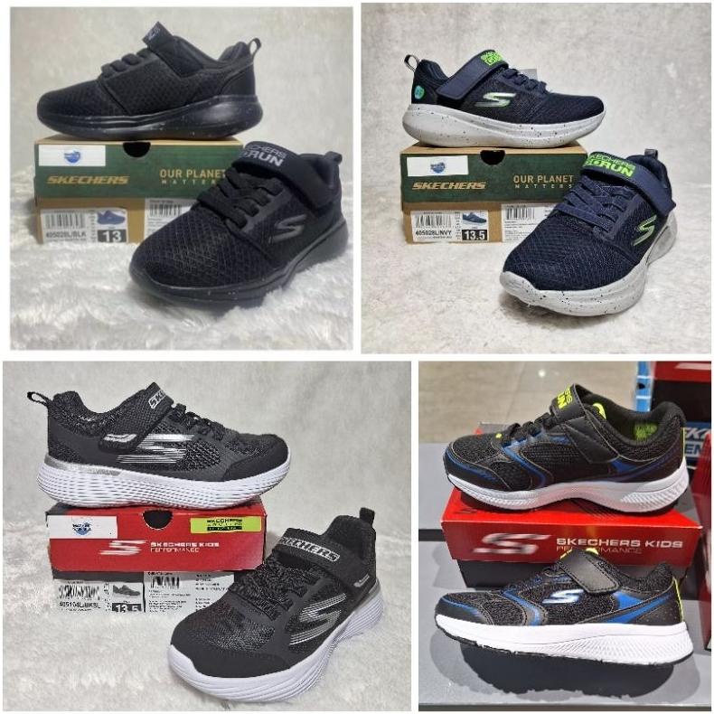COD Sale - Sepatu Sekolah Anak Hitam Skechers Kids GO RUN (Original PT MAP) murah laris