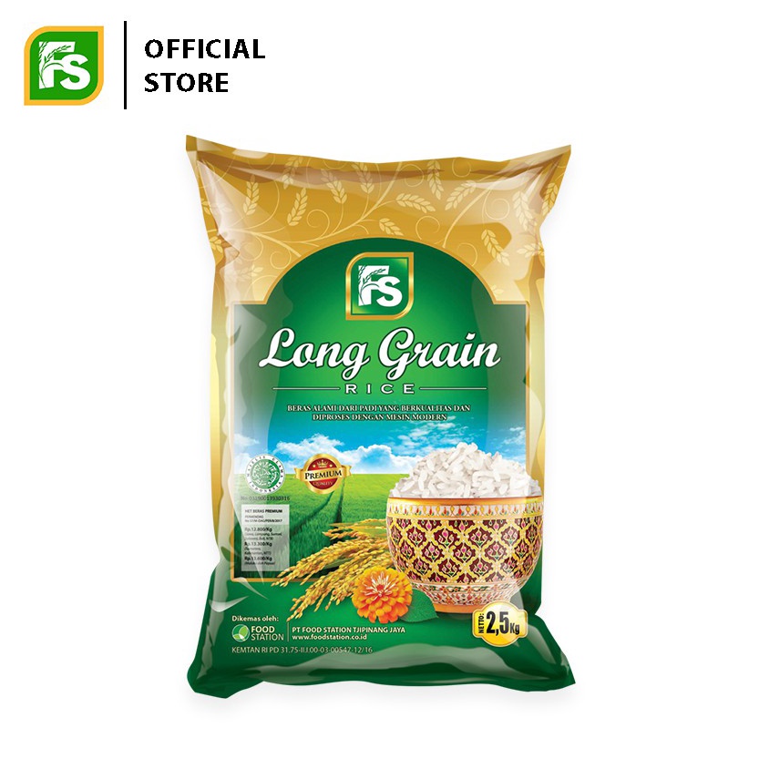 

Modern.. Food Station - Beras Long Grain 2.5 Kg R8W