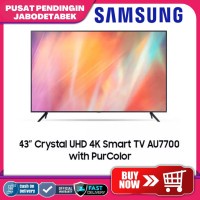 SAMSUNG CRYSTAL UHD 4K SMART TV 43 INCH UA43AU7700 43AU7700 DIGITAL TV PPJ