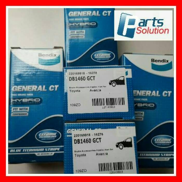 Kampas Rem Depan Avanza BENDIX DB1460 GCT ORIGINAL