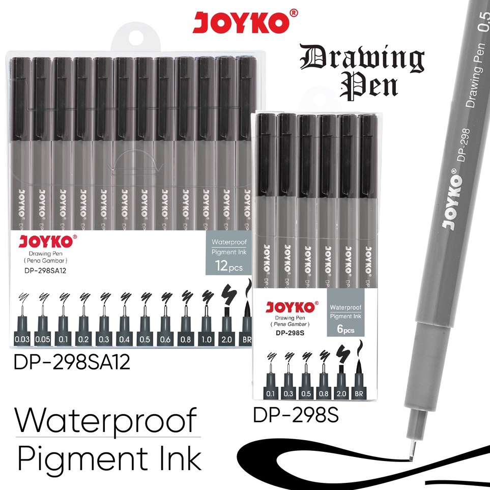 

Drawing Pen Pena Gambar Joyko DP-298S~298SA12 ▪ SG.22Jn23ᵂ