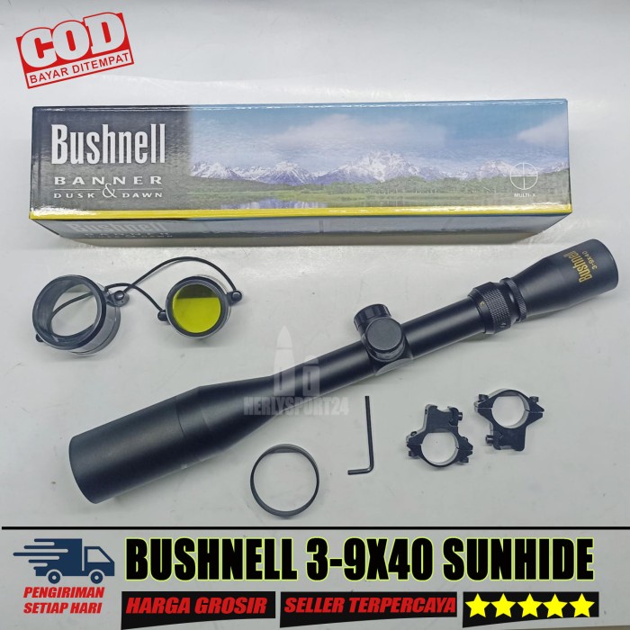 Terlaris Teleskop Bushnell 3-9X40 Plus Sunhide Telescope Bushnell 3 9X40 Murah