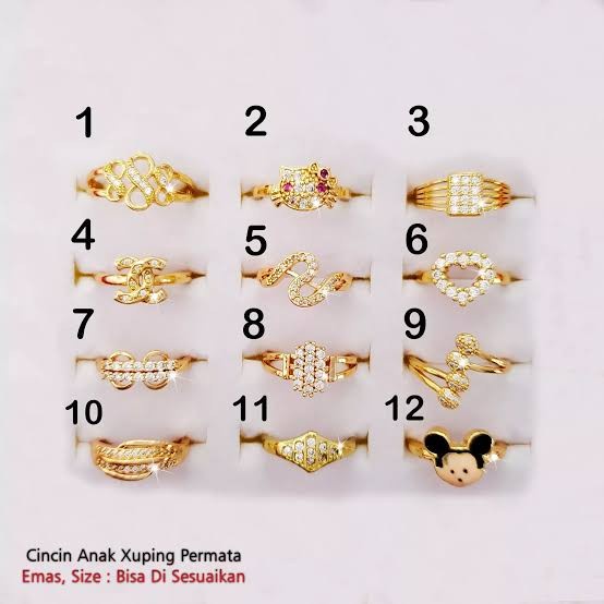 Bestseller Cincin Emas Anak Perempuan