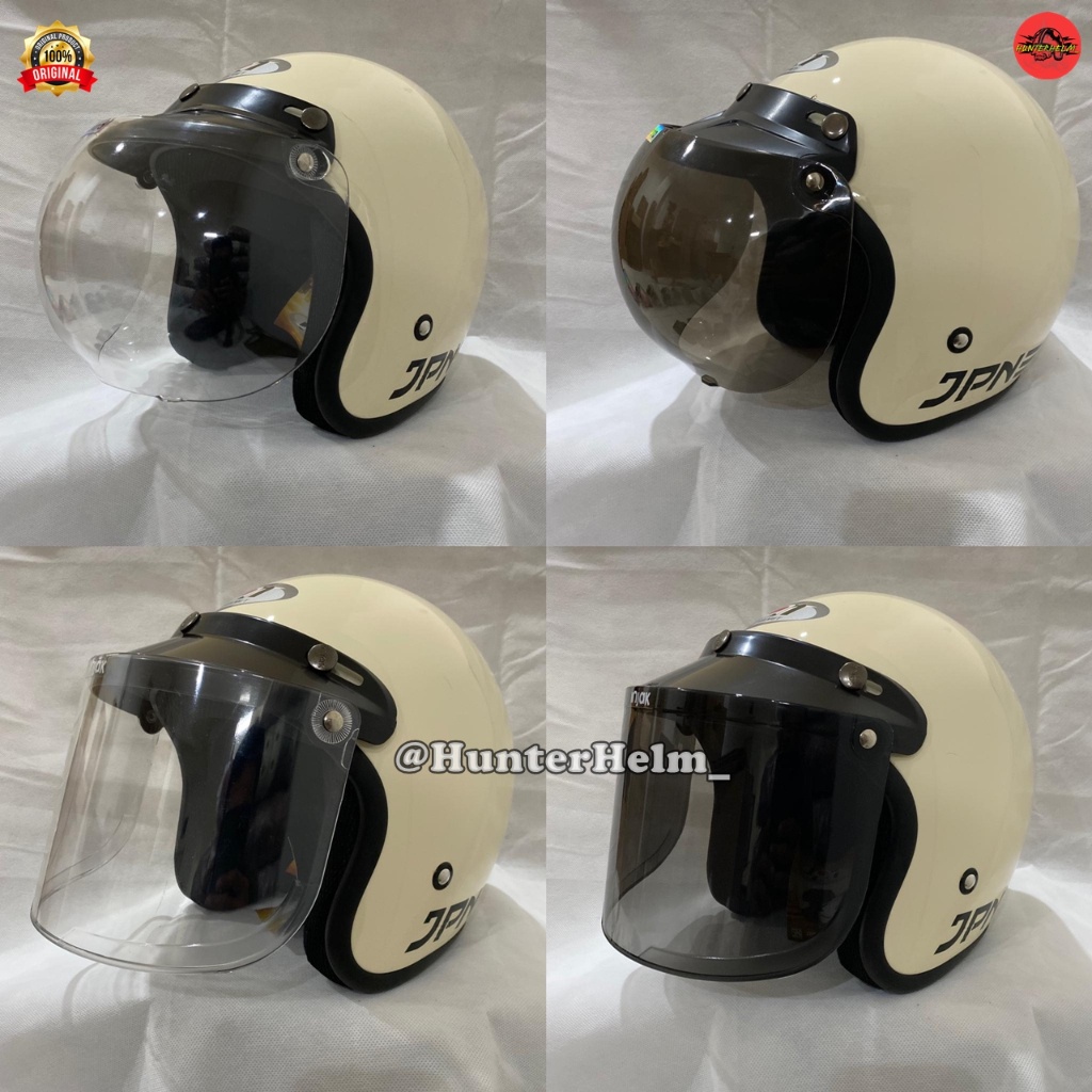 Helm Motor Sni Retro Best Quality Berkualitas Murah Original F3D4 Lucu Terkini Enteng Keren Helmet A