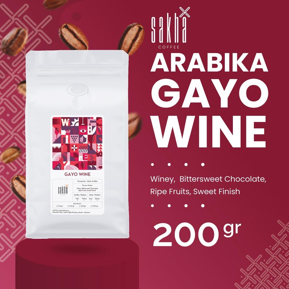

Kopi Arabika Gayo Wine Arabica Coffee 200Gr Sakha Roastery Biji Bubuk Coffe Manual Brew