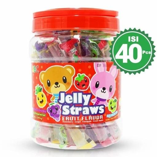 

[isi 40 Pcs] ABC Fruit Jelly Straws - Jeli Rasa Buah Korea Snack Best Seller