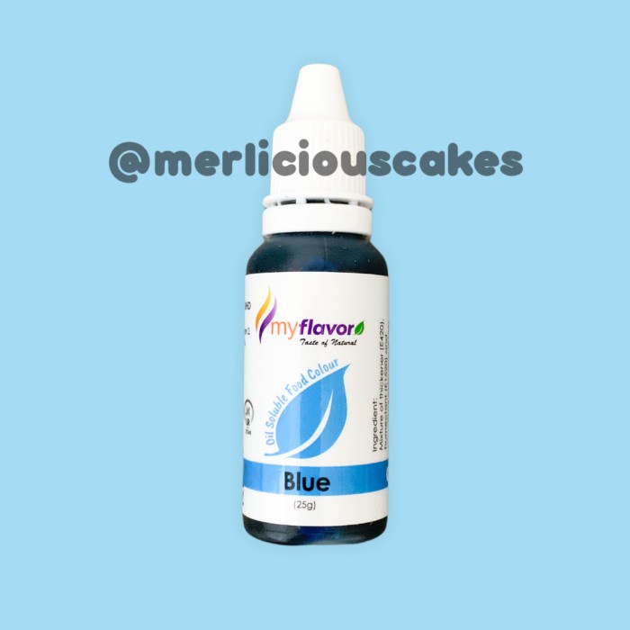 

Blue Oil My Flavor Food Colour Pewarna Makanan Buttercream