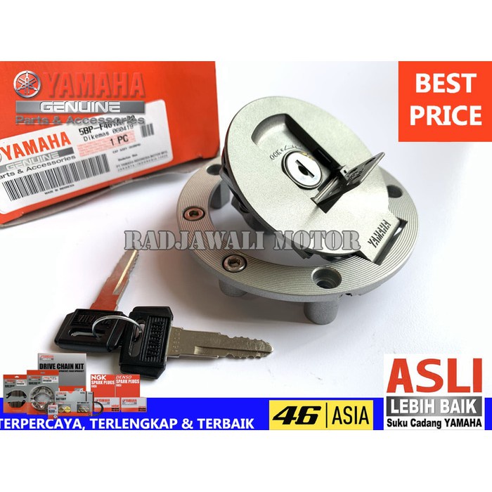 TUTUP TANGKI BENSIN SCORPIO ASLI ORIGINAL YAMAHA 5BP-F461A-30 ORIGINAL YAMAHA GENUINE PARTS