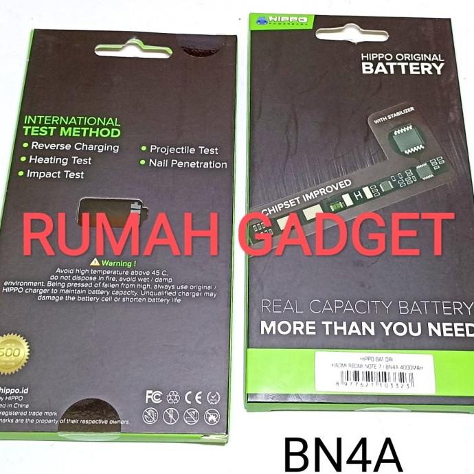 BATERAI BATRE HIPPO BN4A REDMI NOTE 7 BATT BATTRY
