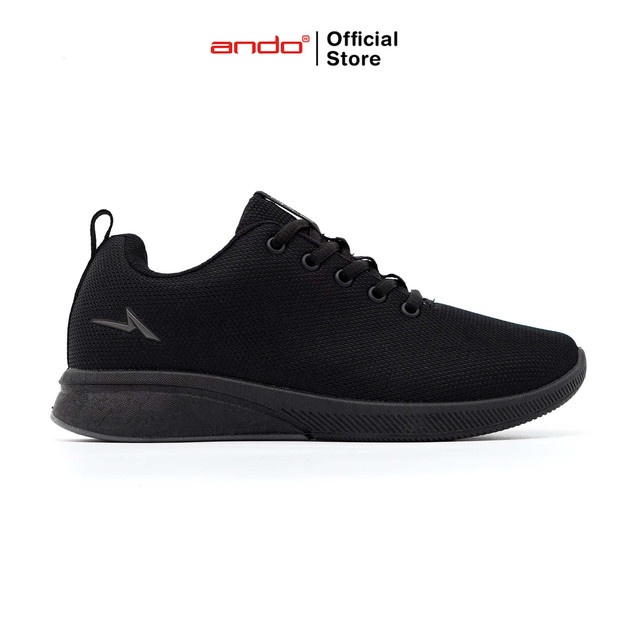 Ando Official Sepatu Sneakers Bsc 33 Jt Wanita Dewasa - Hitam/Hitam