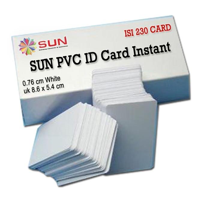 

SUN PVC ID Card 0,76 White uk 8.6 x 5.4 cm (Kertas PVC INSTANT)