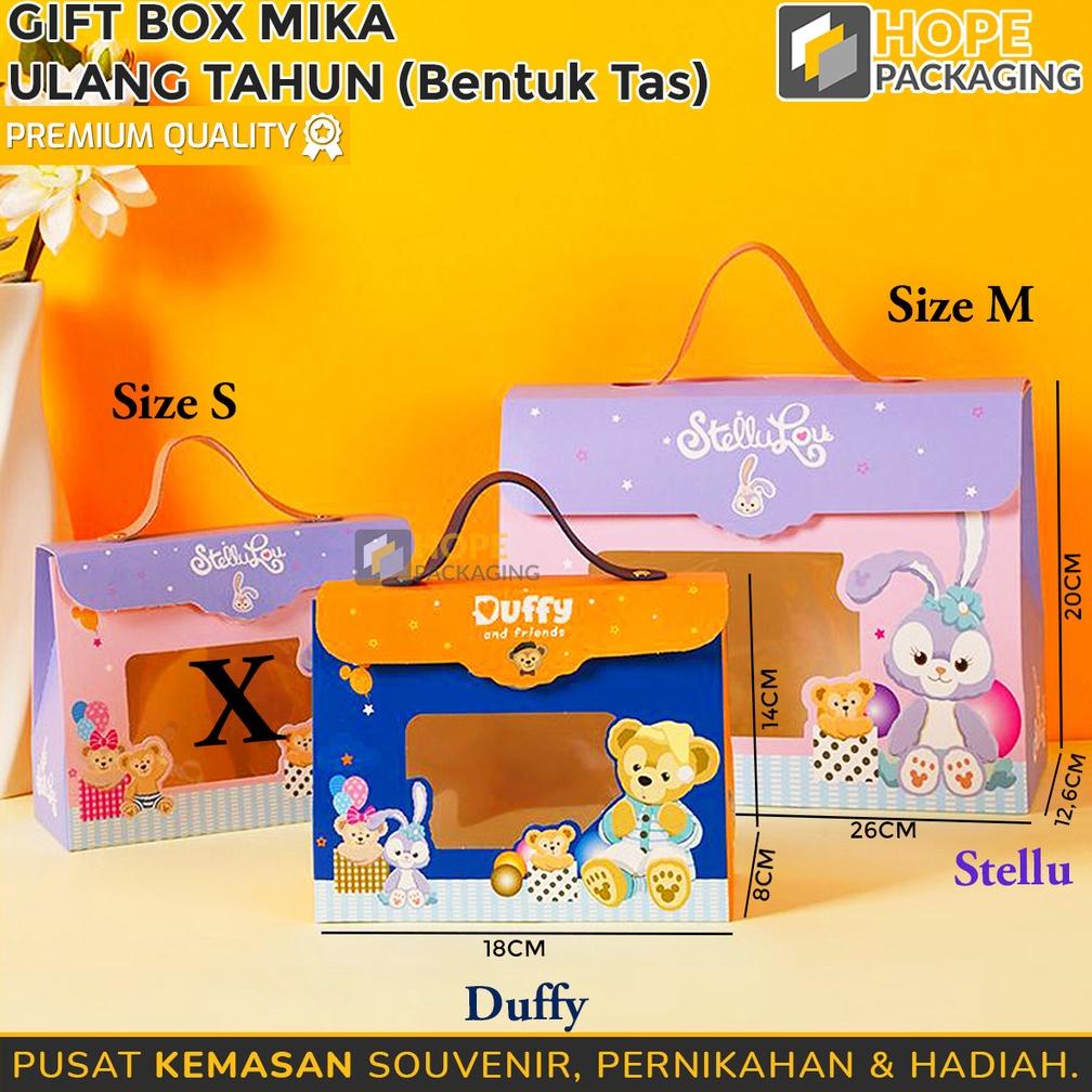 

Sale 7.7 Gift Box Mika Ulang Tahun Anak / Box Mika Bentuk Tas Souvenir Birthday Motif Lucu