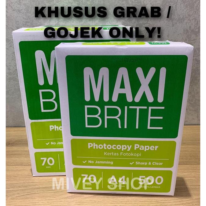 

Kertas HVS Maxi Brite A4 70gr (KHUSUS GOJEK ATAU GRAB)