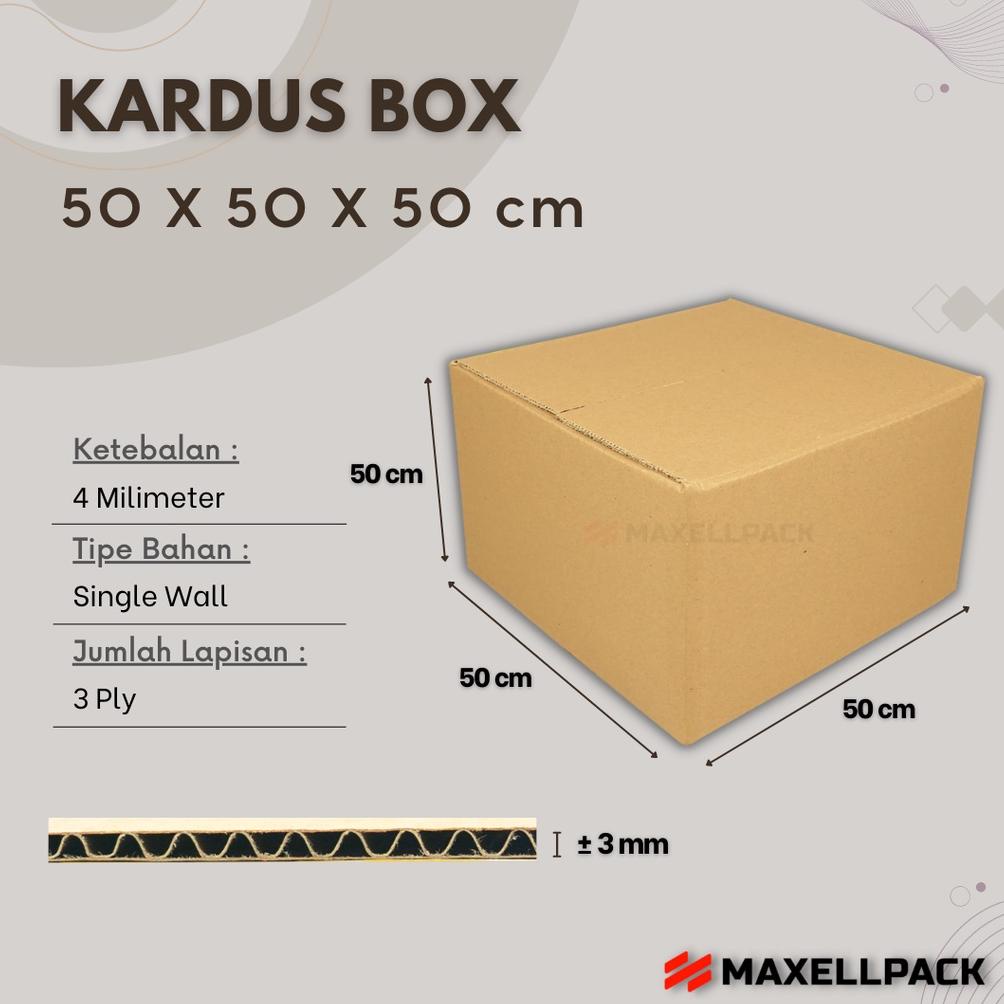 

Sale 7.7 Kardus Karton Box Besar 50x50x50 CM Kotak Dus Pindahan Tebal Polos