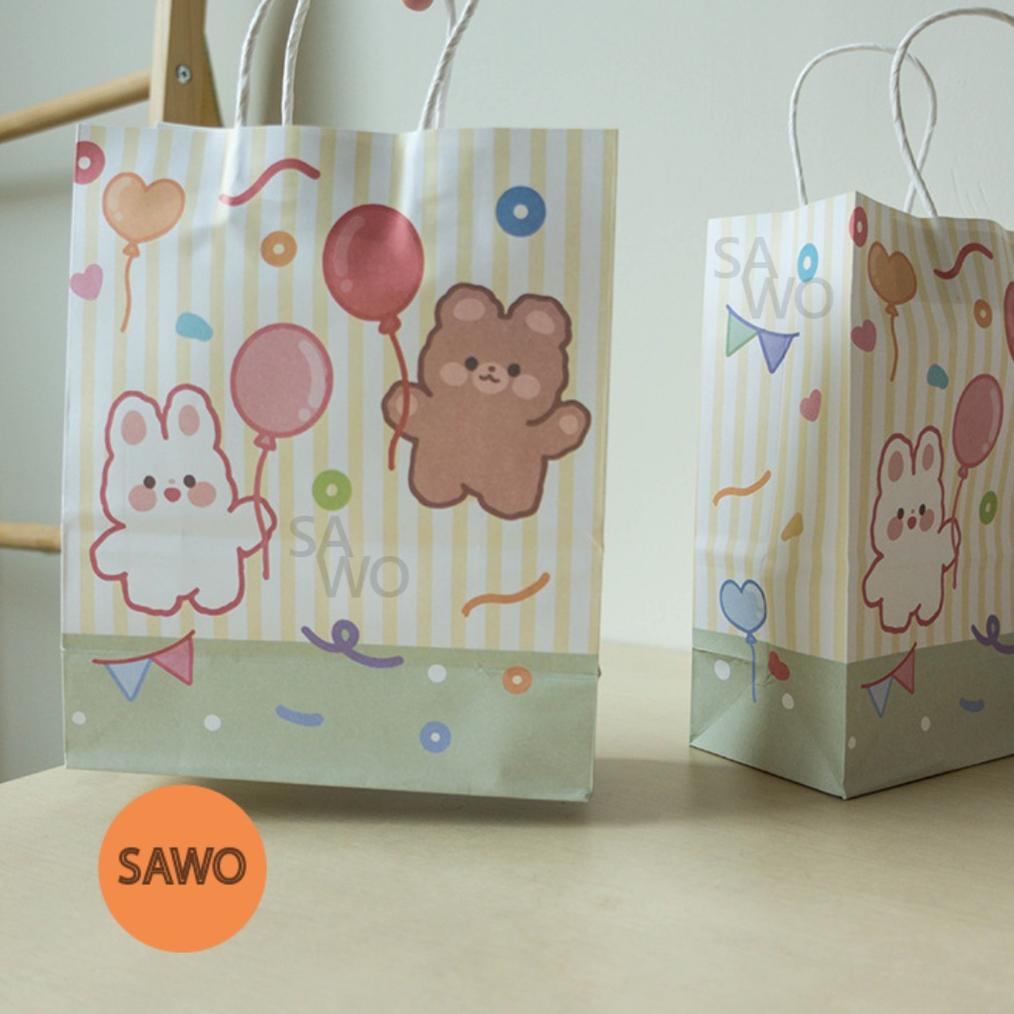 

Terbaru Paper Bag Beruang Balon Souvenir Kado Hadiah Gift Kantong Kertas