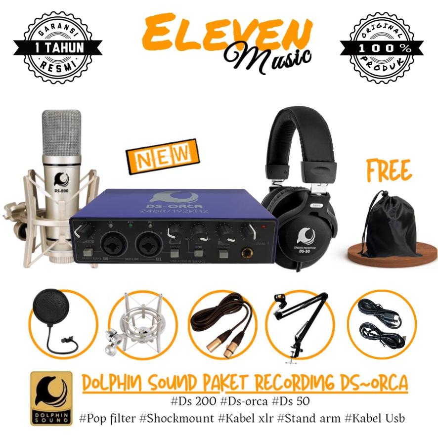 7.7 Paket Recording Soundcard Dolphin Sound Ds Orca-Ds200-Ds50