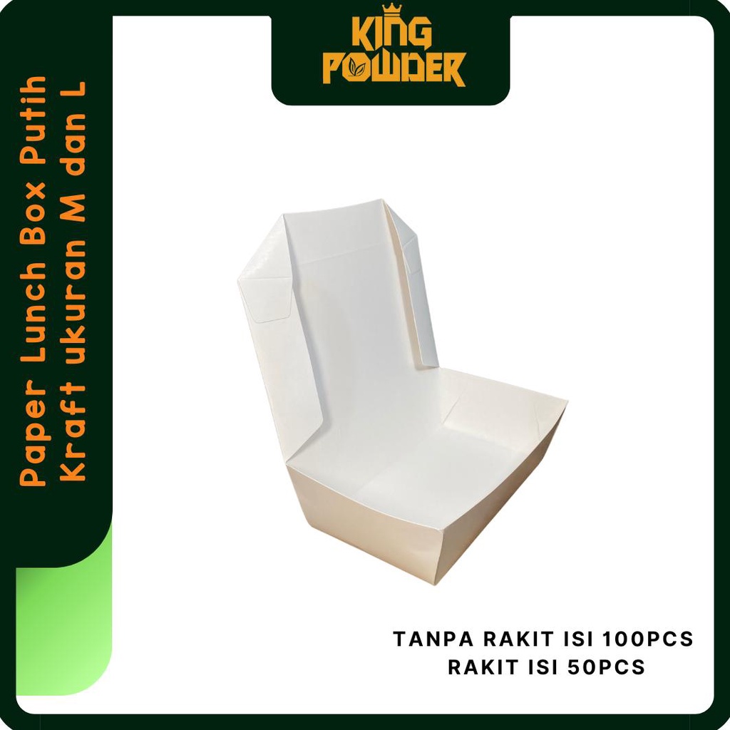 

Promo Paper lunch Box ukuran S / Box Burger / Packaging Burger / Burger Box 50 Pcs