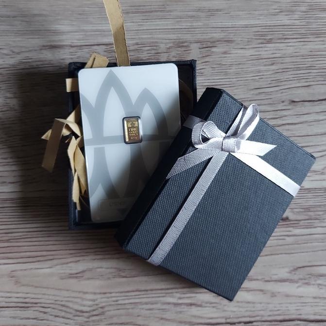 

New Box Kado Kotak Emas Minigold Antam Free Shredded Paper