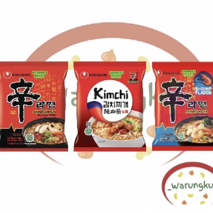 

Dijamin Ori>/ NONGSHIM Ramen Merah Korea RAMYUN Original Shrimp Kimchi HALAL