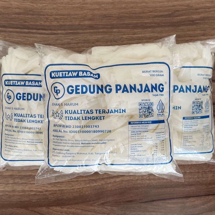 

STAR 3x500gr Kuetiaw Gedung Panjang (GP) / Kuetiaw basah / kwetiau gedung panjang / kwetiau