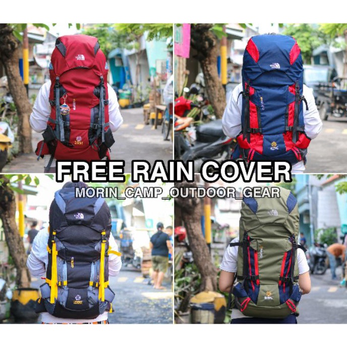 12.12 BRANDS FESTIVAL Tas Carrier Elektra 45L+5L Free Rain Cover Bag Tas Carrier Elektra 60L Tas Car