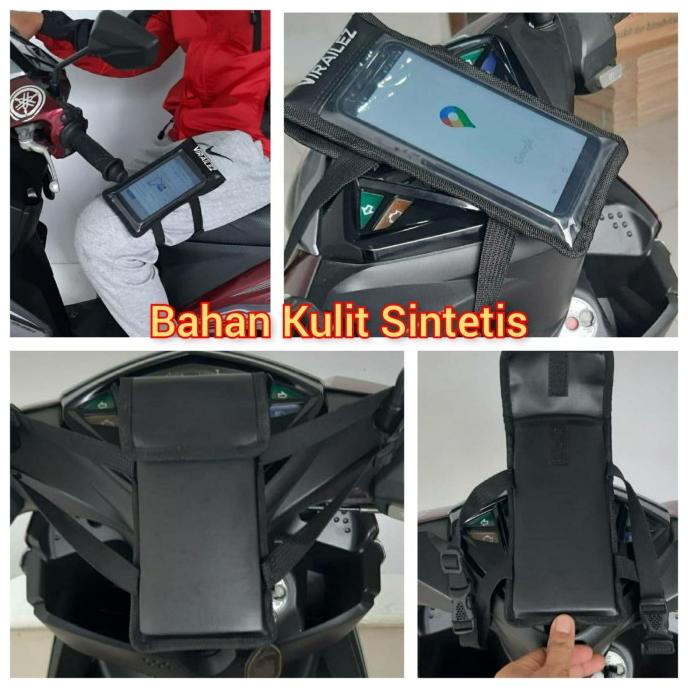 holder hp sepeda motor cocok buat ojol - tas hp motor fikaanisa204
