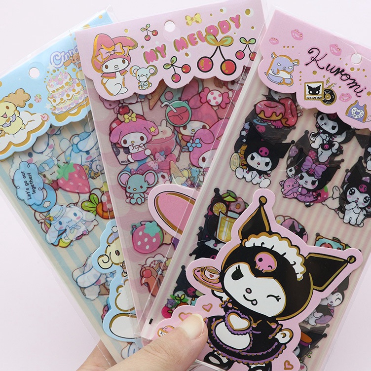 

Terlaku.../ ( 10 LEMBAR) STICKER AESTHETIC SANRIO CINNAMOROLL/ KUROMI / MELODY/ STICKER WATERPROOF AEESTHETIC