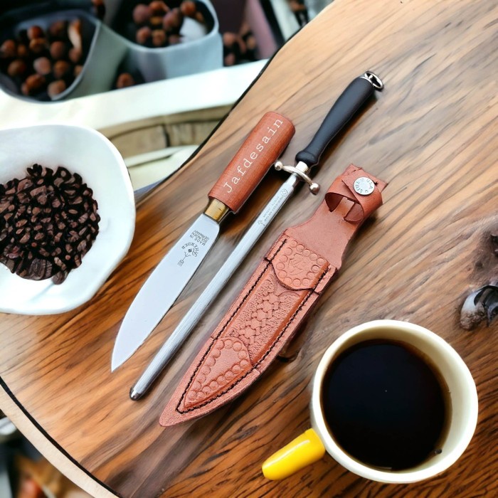 Pisau Seset Potong Daging Asahan Cap Garpu Asli Herder Jerman Paket 5 ORIGINAL